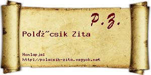 Polácsik Zita névjegykártya